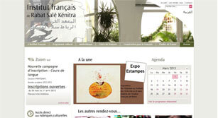 Site internet L’institut Français de Rabat