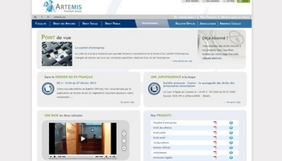 Site internet Artemis Conseil / Joomla