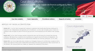 Site internet Cour des comptes