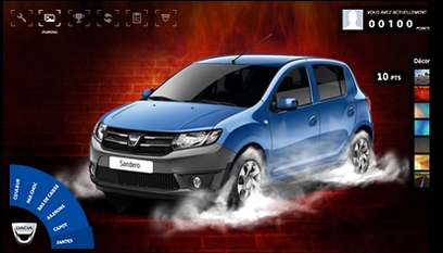 Application Facebook Dacia Tuning / Jeu en flash