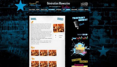 Site internet Génération mawazine / Joomla