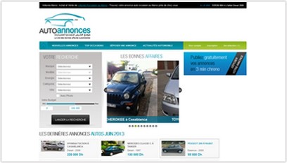 Site internet Auto annonces  / Joomla