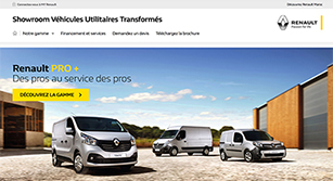 Site internet Renault VU