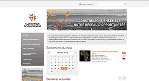 Site internet CLUB AFRIQUE DÉVELOPPEMENT