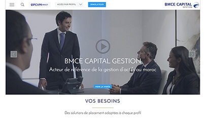 Site internet BMCE Capital Gestion / DRUPAL