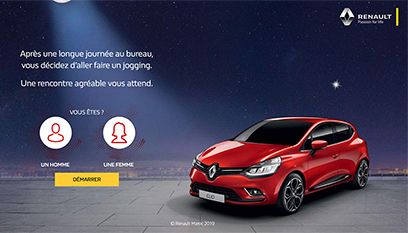 Site événementiel Groupe Renault Dacia  : Renault Clio limited / Développement spécifique