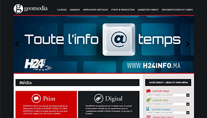 Site internet Geomedia / WORDPRESS