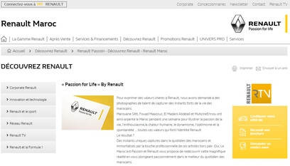 Site internet Renault passion / Codeigniter