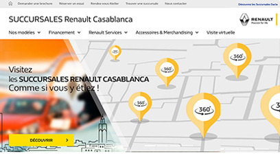 Site internet Succursales Renault Dacia  / CodeIgniter3, HTML5, CSS3, ECMAscript.