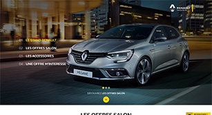 Site événementiel responsive  Salon Auto Expo Renault 2016