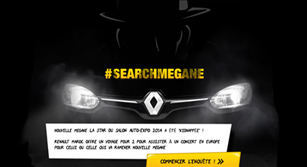 Application Facebook Renault : Search Mégane